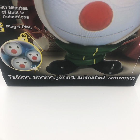 Christmas Mr Chill Talking Snowman Animated New Talks Sings 3D Speaker Projector - Picture 14 of 16